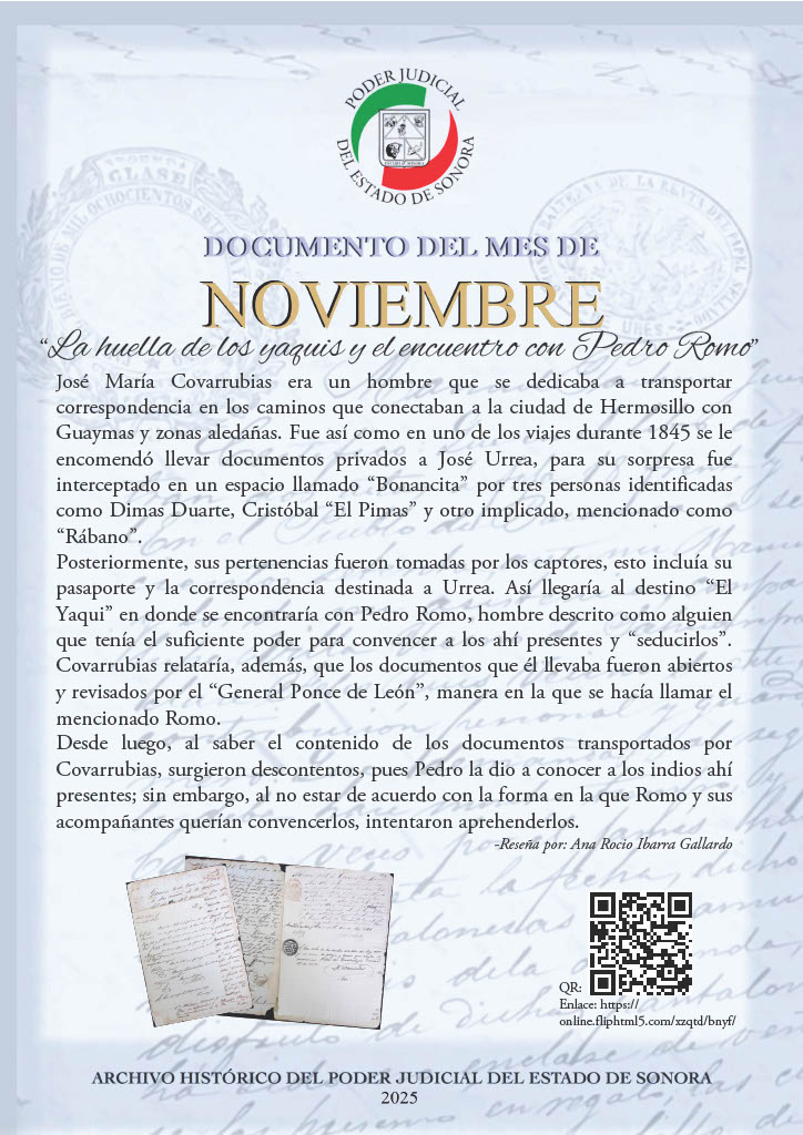 Documento del mes: Octubre � Archivo Hist�rico